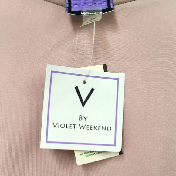 V by Violet Weekend Pale Pink Dress New With Tags size XL - Picture 7 of 8